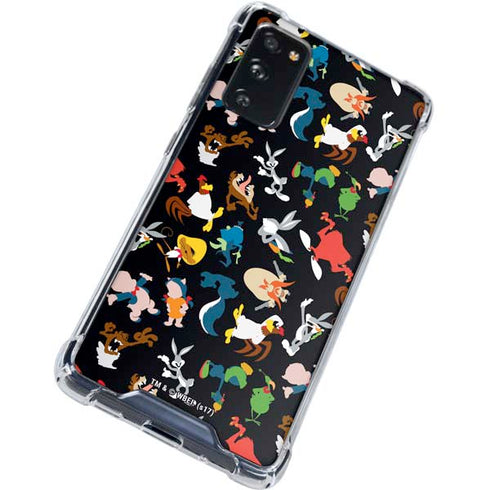 Looney Tunes Identity Pattern Galaxy S20 FE Clear Case